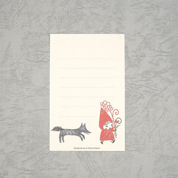 Kinose Printing Little Red Riding Hood Mini Letter Set