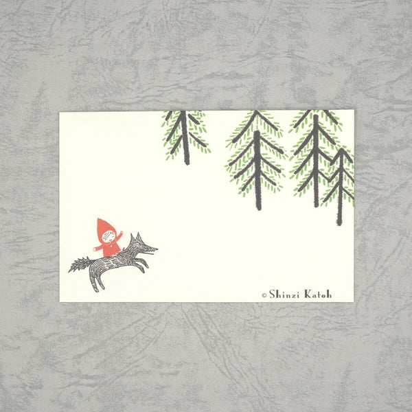 Kinose Printing Little Red Riding Hood Mini Letter Set