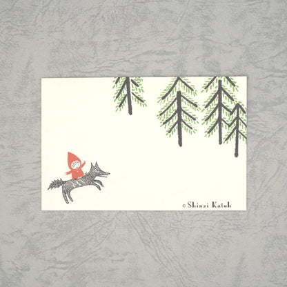 Kinose Printing Little Red Riding Hood Mini Letter Set