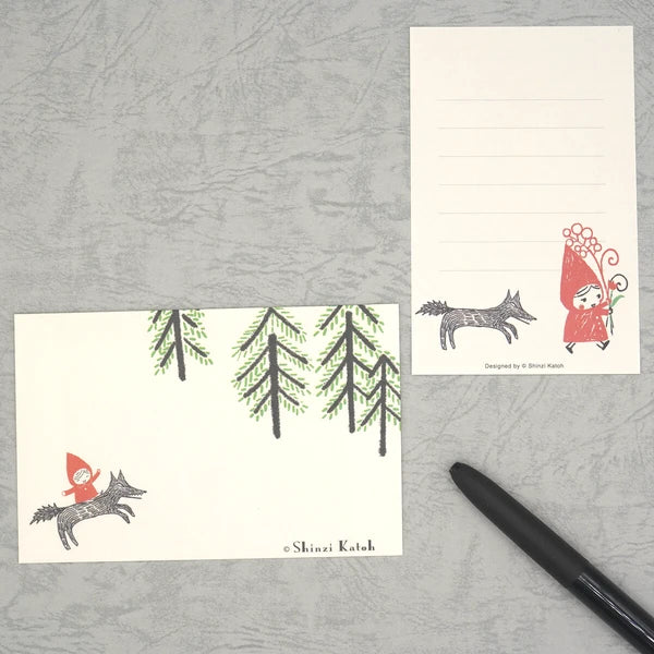 Kinose Printing Little Red Riding Hood Mini Letter Set