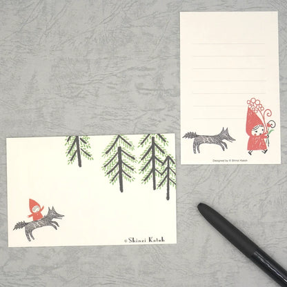 Kinose Printing Little Red Riding Hood Mini Letter Set
