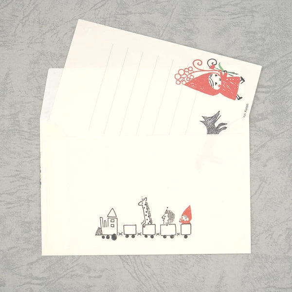 Kinose Printing Little Red Riding Hood Mini Letter Set