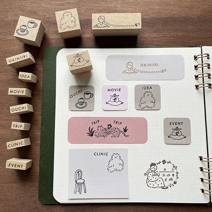 STAMP MARCHE OKINIIRI Favorites Soeru Rubber Stamp