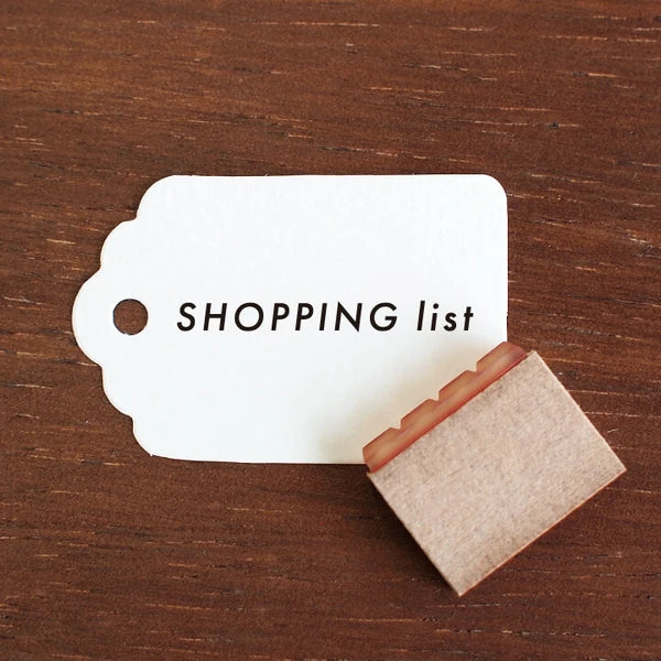 STAMP MARCHE SHOPPING LIST Soeru Rubber Stamp