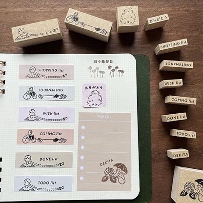 STAMP MARCHE COPING LIST Soeru Rubber Stamp