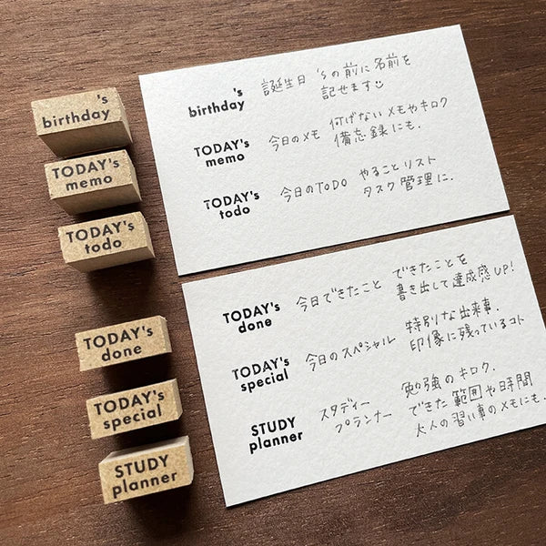 STAMP MARCHE TODAY'S DONE Soeru Rubber Stamp
