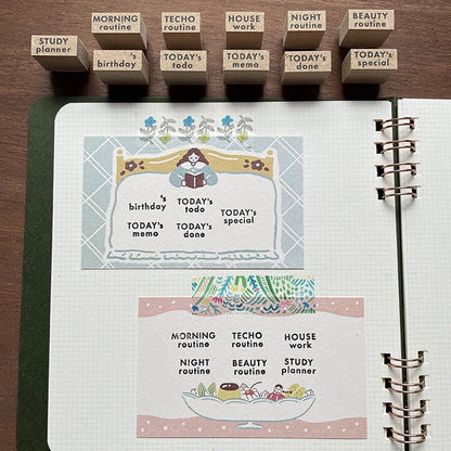 STAMP MARCHE Housework Soeru Rubber Stamp