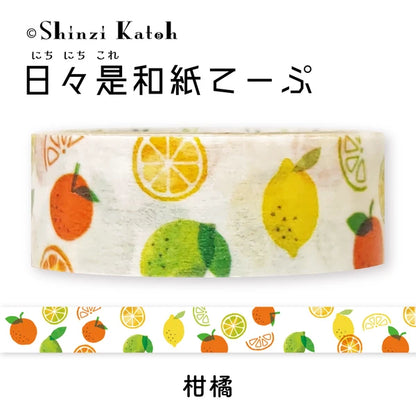 SEAL-DO PRINTING Hibikore Washi Tape - Citrus
