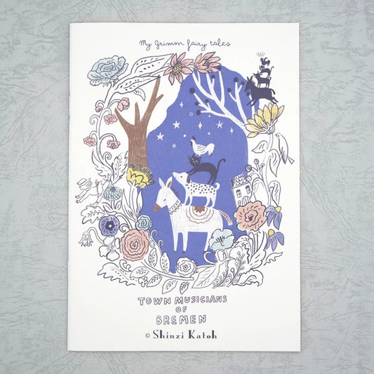 Kinose Printing Grimm Fairy Tales Town Musicians of Bremen II Notebook