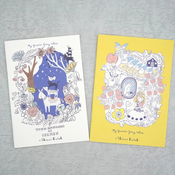 Kinose Printing Grimm Fairy Tales Town Musicians of Bremen II Notebook