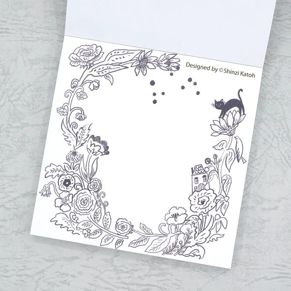 Kinose Printing Grimm Fairy Tales Town Musicians of Bremen II Block Memo Pad