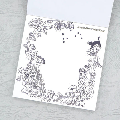 Kinose Printing Grimm Fairy Tales Town Musicians of Bremen II Block Memo Pad