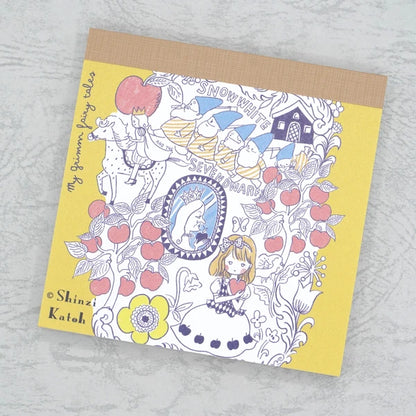 Kinose Printing Grimm Fairy Tales Snow White II Block Memo Pad