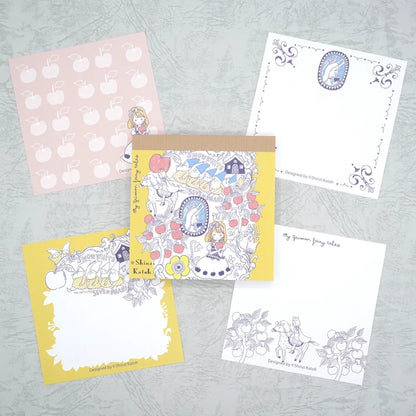 Kinose Printing Grimm Fairy Tales Snow White II Block Memo Pad