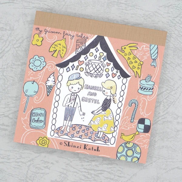 Kinose Printing Grimm Fairy Tales Hansel and Gretel II Block Memo Pad