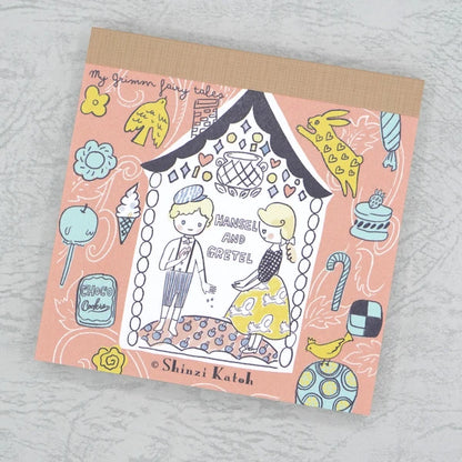 Kinose Printing Grimm Fairy Tales Hansel and Gretel II Block Memo Pad