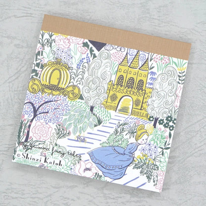 Kinose Printing Grimm Fairy Tales Cinderella Block Memo Pad