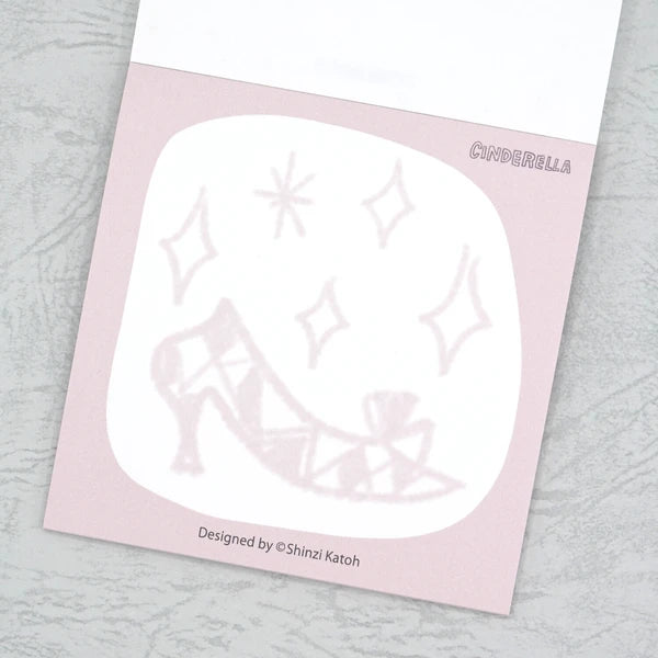 Kinose Printing Grimm Fairy Tales Cinderella Block Memo Pad