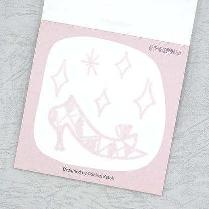 Kinose Printing Grimm Fairy Tales Cinderella Block Memo Pad