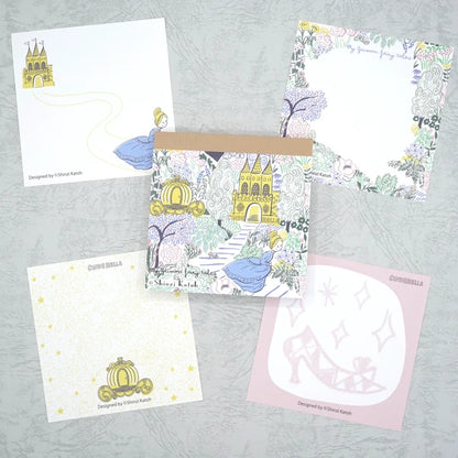 Kinose Printing Grimm Fairy Tales Cinderella Block Memo Pad
