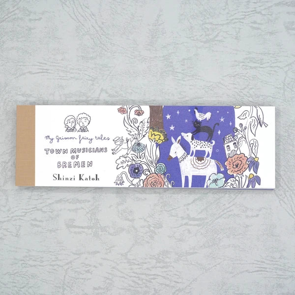 Kinose Printing Grimm Fairy Tales Town Musicians of Bremen II Mini Letter Pad