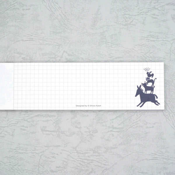 Kinose Printing Grimm Fairy Tales Town Musicians of Bremen II Mini Letter Pad