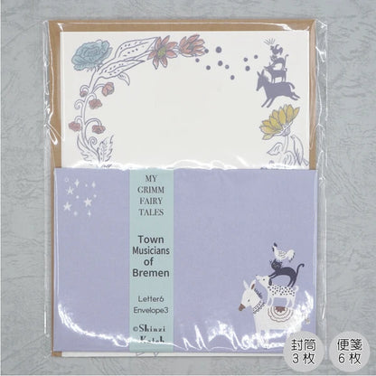 Kinose Printing Grimm Fairy Tales Town Musicians of Bremen II Letter Set