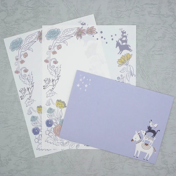 Kinose Printing Grimm Fairy Tales Town Musicians of Bremen II Letter Set