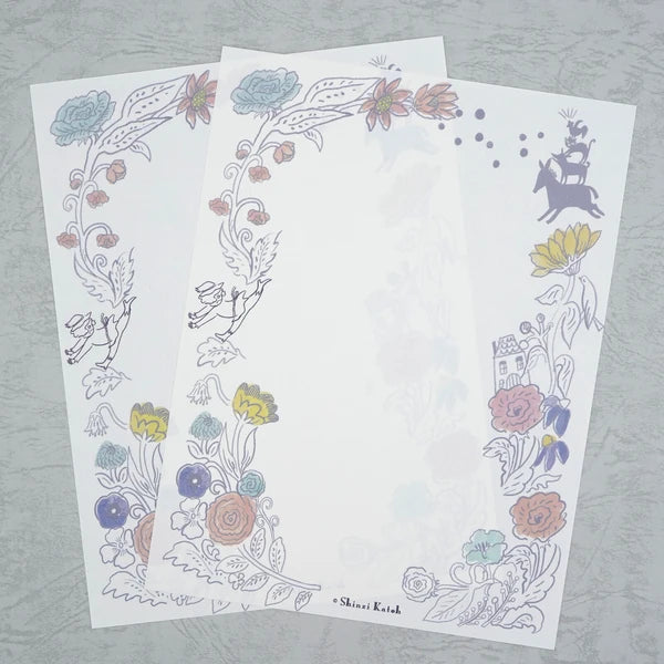 Kinose Printing Grimm Fairy Tales Town Musicians of Bremen II Letter Set