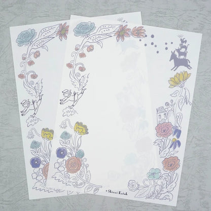 Kinose Printing Grimm Fairy Tales Town Musicians of Bremen II Letter Set