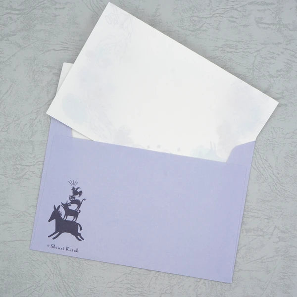 Kinose Printing Grimm Fairy Tales Town Musicians of Bremen II Letter Set