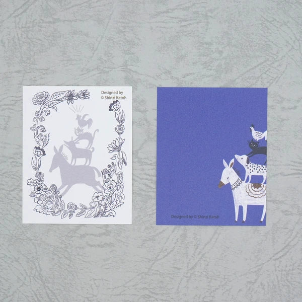Kinose Printing Grimm Fairy Tales Town Musicians of Bremen II Book Memo