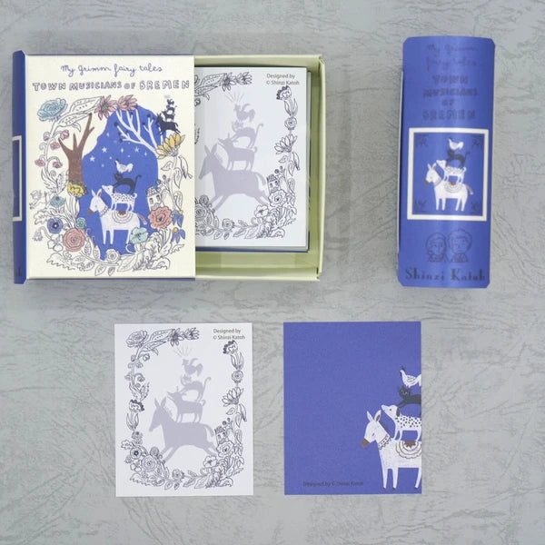 Kinose Printing Grimm Fairy Tales Town Musicians of Bremen II Book Memo