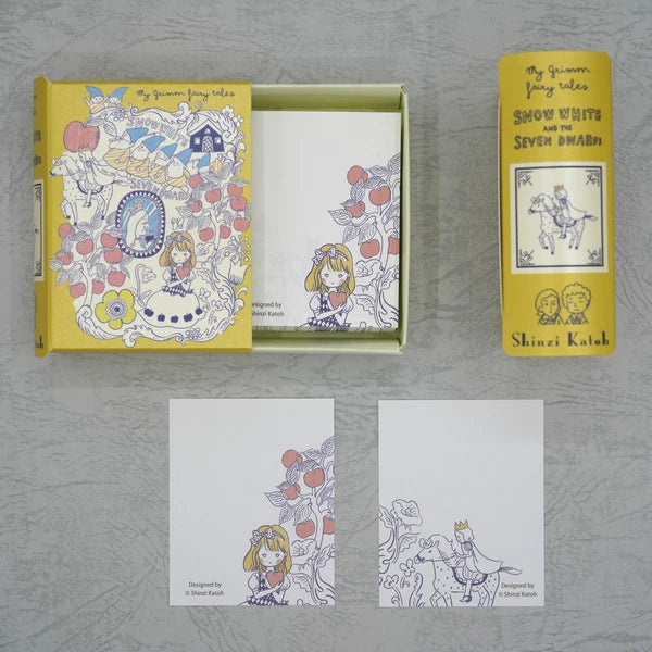 Kinose Printing Grimm Fairy Tales Snow White II Book Memo