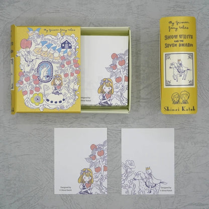Kinose Printing Grimm Fairy Tales Snow White II Book Memo