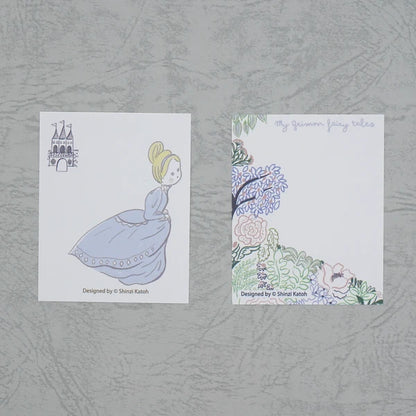 Kinose Printing Grimm Fairy Tales Cinderella Book Memo