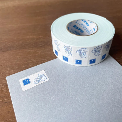STAMP MARCHE Maru-chan Labeler Sticker - Coffee Blue