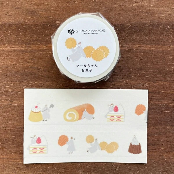 STAMP MARCHE Maru-chan Masking Tape - Sweets