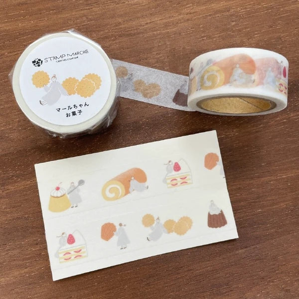 STAMP MARCHE Maru-chan Masking Tape - Sweets
