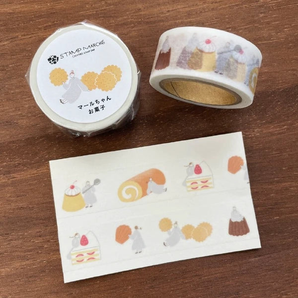 STAMP MARCHE Maru-chan Masking Tape - Sweets