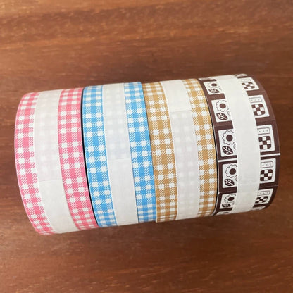 STAMP MARCHE Maru-chan Labeler Sticker - Cookie Tin Brown