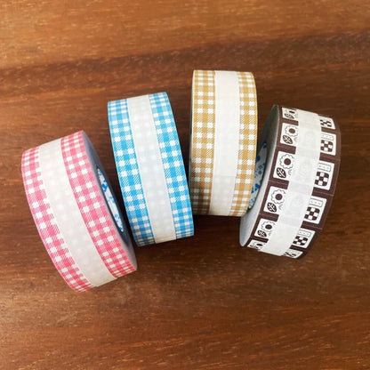 STAMP MARCHE Maru-chan Labeler Sticker - Cookie Tin Brown