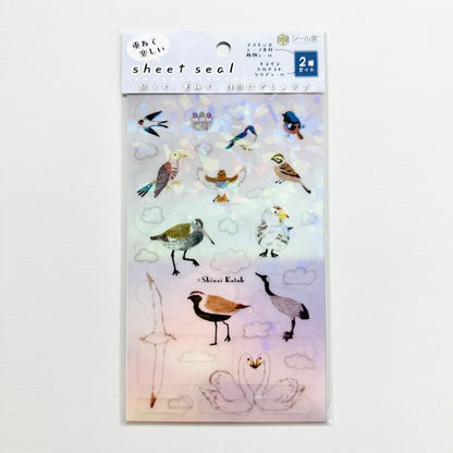SEAL-DO PRINTING Hologram Sheet Stickers - Aurora, Magic Hour and Migratory Birds