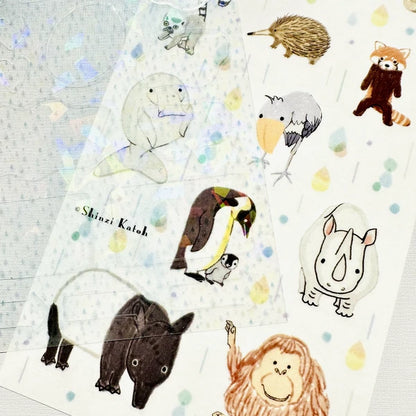 SEAL-DO PRINTING Hologram Sheet Stickers - Tear Rain and Endangered Species
