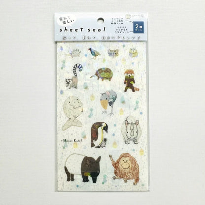 SEAL-DO PRINTING Hologram Sheet Stickers - Tear Rain and Endangered Species