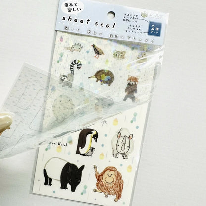 SEAL-DO PRINTING Hologram Sheet Stickers - Tear Rain and Endangered Species