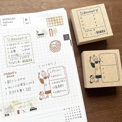 STAMP MARCHE Peppoko Planner Rubber Stamp - Refrigerator