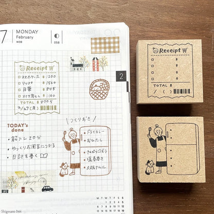 STAMP MARCHE Peppoko Planner Rubber Stamp - Refrigerator
