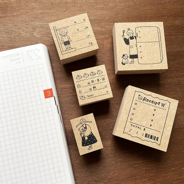 STAMP MARCHE Peppoko Planner Rubber Stamp - Refrigerator
