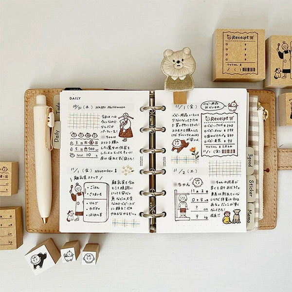 STAMP MARCHE Peppoko Planner Rubber Stamp - Refrigerator